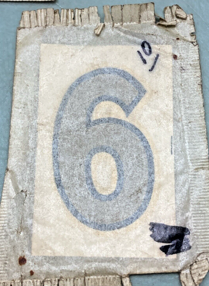 NEW DURO DECAL CO 2" NUMBERS 3 AND 6 BLACK AND GOLD