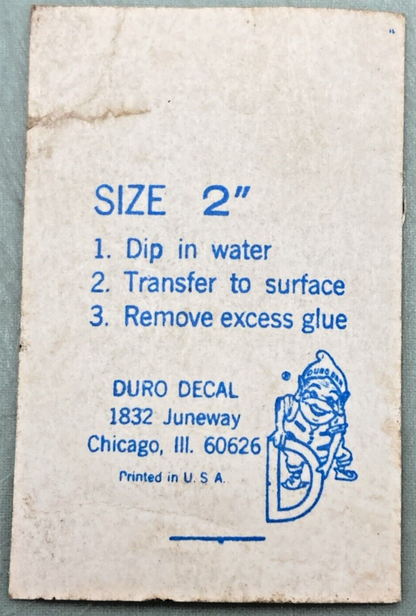 NEW DURO DECAL CO 2" NUMBERS 3 AND 6 BLACK AND GOLD