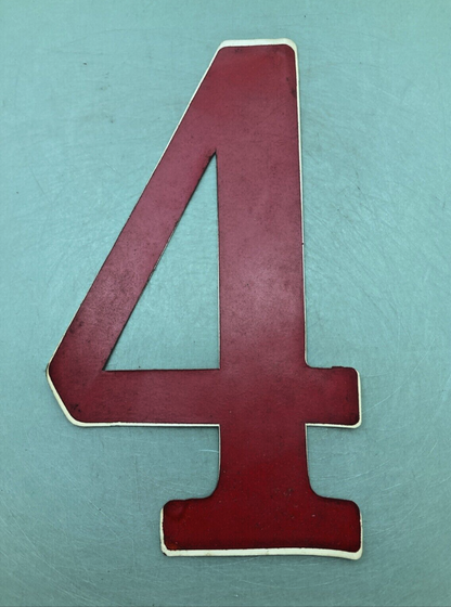 NEW RED VINYL 8" NUMBER DECALS 3 AND 4