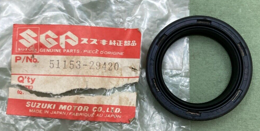 NEW GENUINE SUZUKI 51153-29420 OIL SEAL FRONT FORK