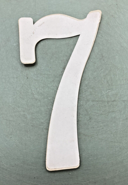 NEW WHITE VINYL 6" NUMBER DECAL LOT 1, 3, 6, AND 7