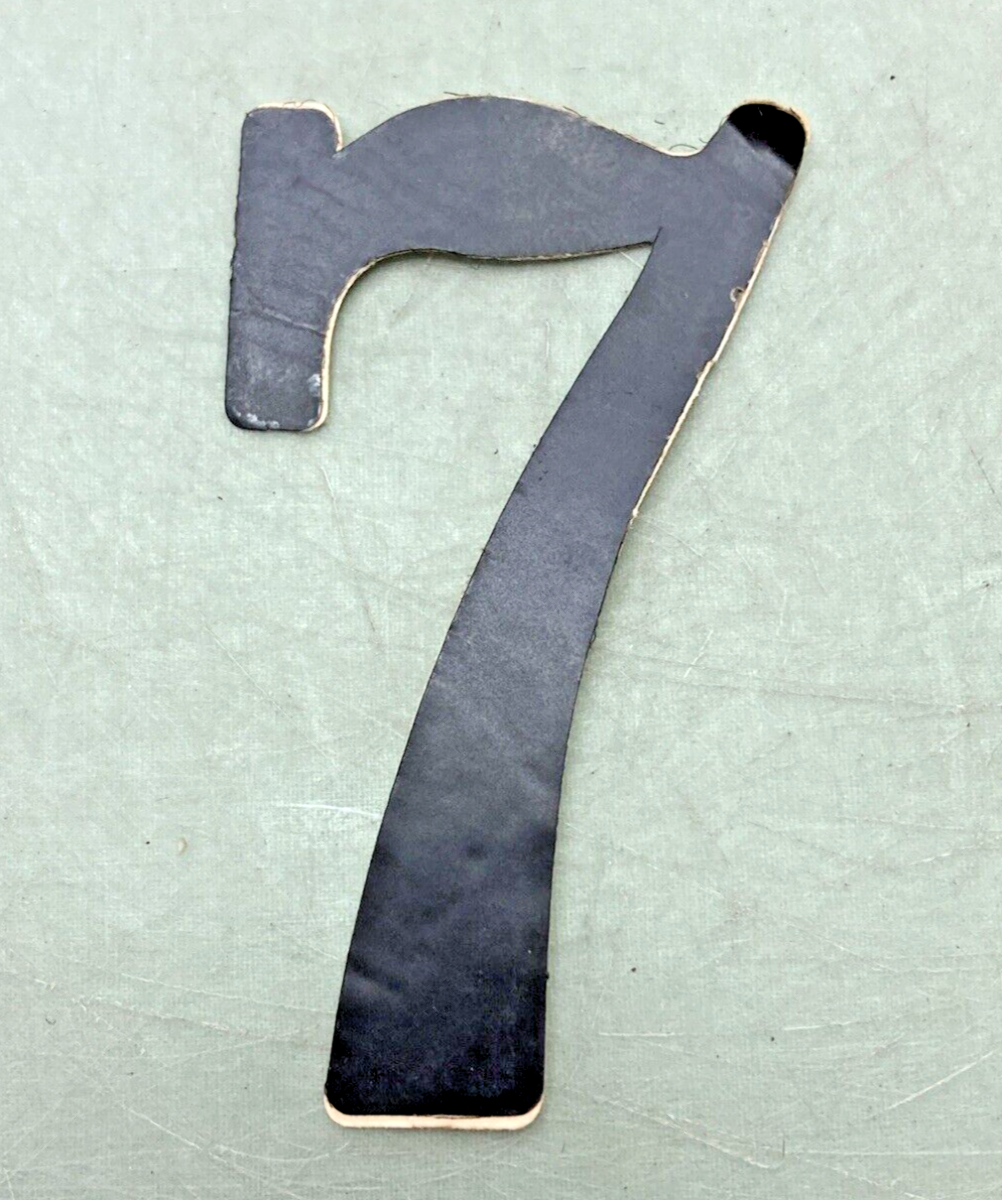 NEW BLACK VINYL 3" NUMBER DECALS 1 AND 7