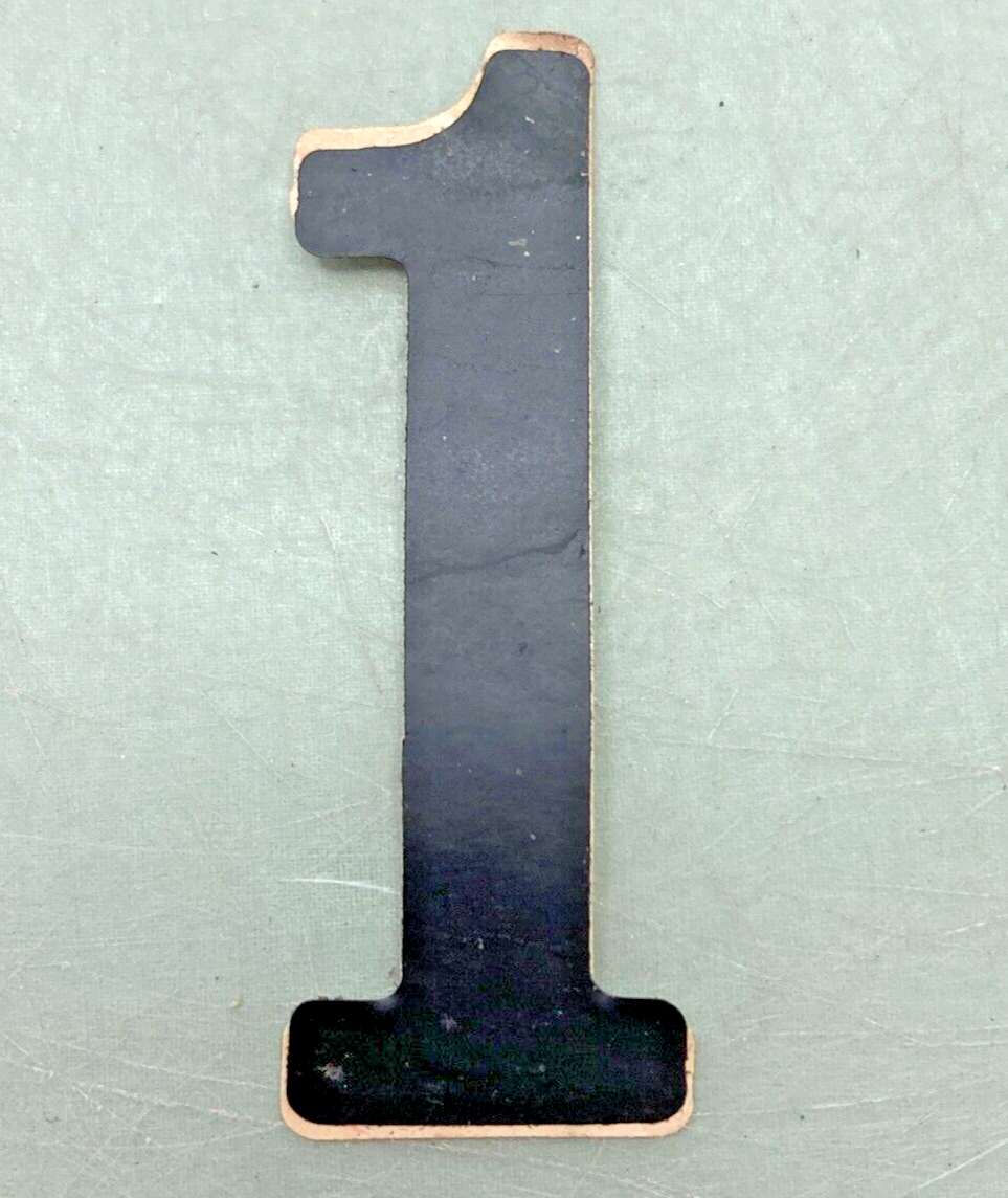 NEW BLACK VINYL 3" NUMBER DECALS 1 AND 7