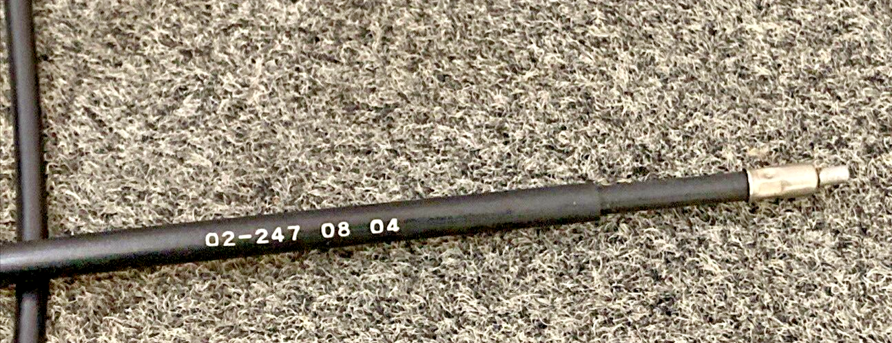 NEW MOTION PRO 02-247 BLACK VINYL THROTTLE CABLE, HONDA 93 CR500R, 17910-ML3-600