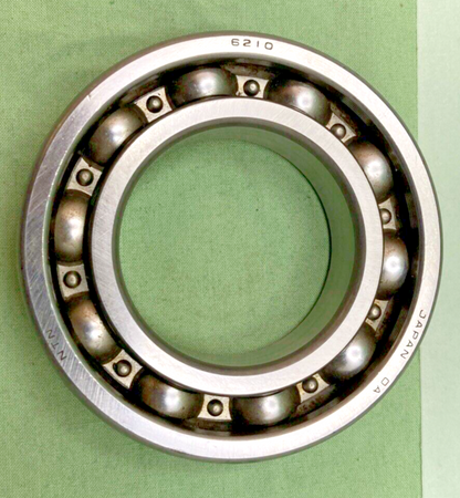 NEW NTN 6210 SINGLE ROW RADIAL BALL BEARING, OPEN END CAP 50x90x20mm