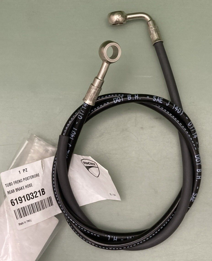 NEW GENUINE DUCATI 61910321B REAR BRAKE HOSE