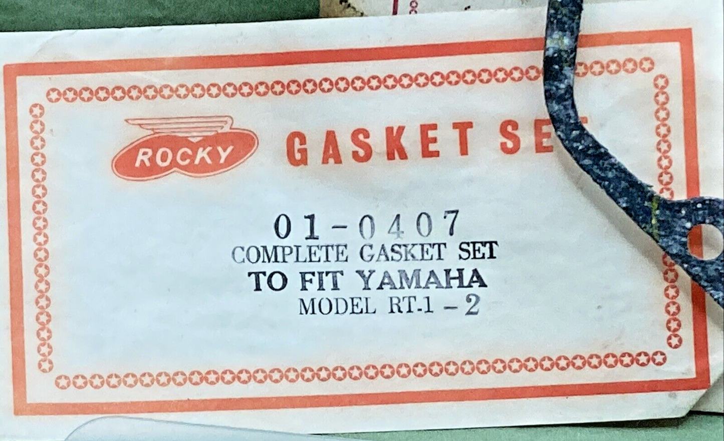 NEW ROCKY 01-0407 GASKET SET FOR YAMAHA RT.1-2