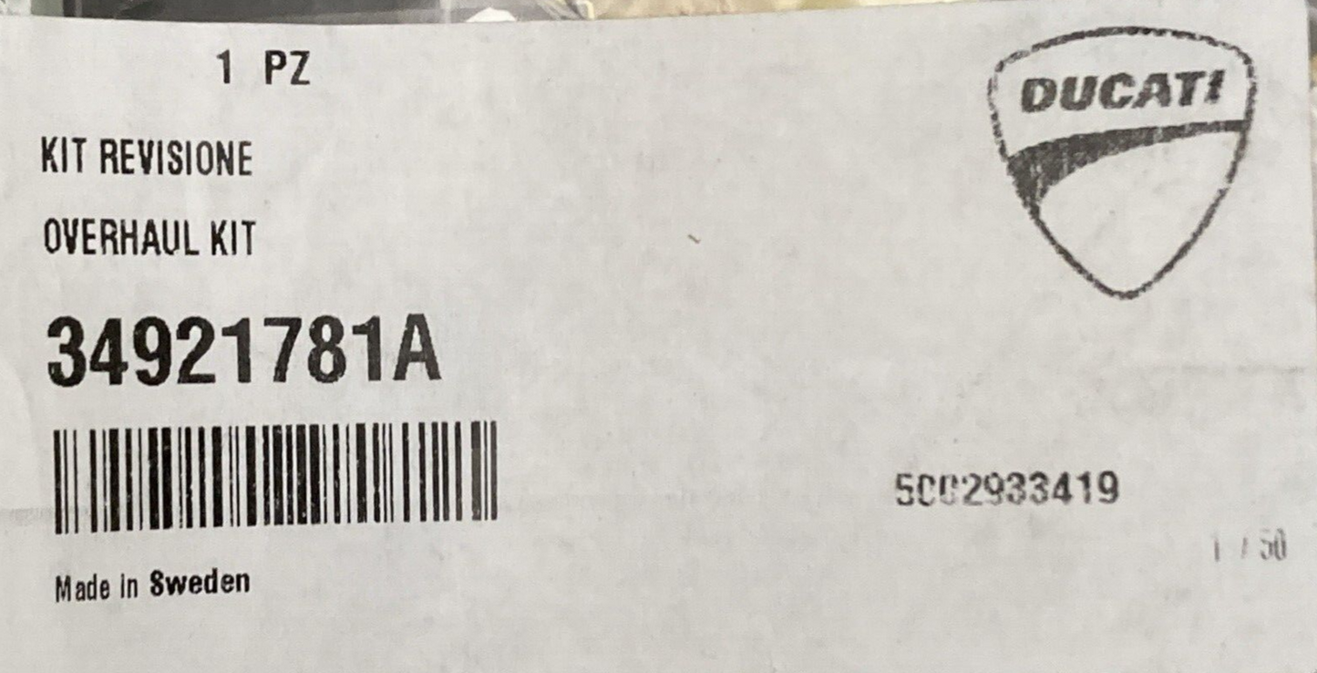 NEW GENUINE DUCATI BY OHLINS 34921781A FORK OVERHAUL KIT