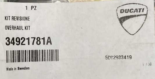 NEW GENUINE DUCATI BY OHLINS 34921781A FORK OVERHAUL KIT