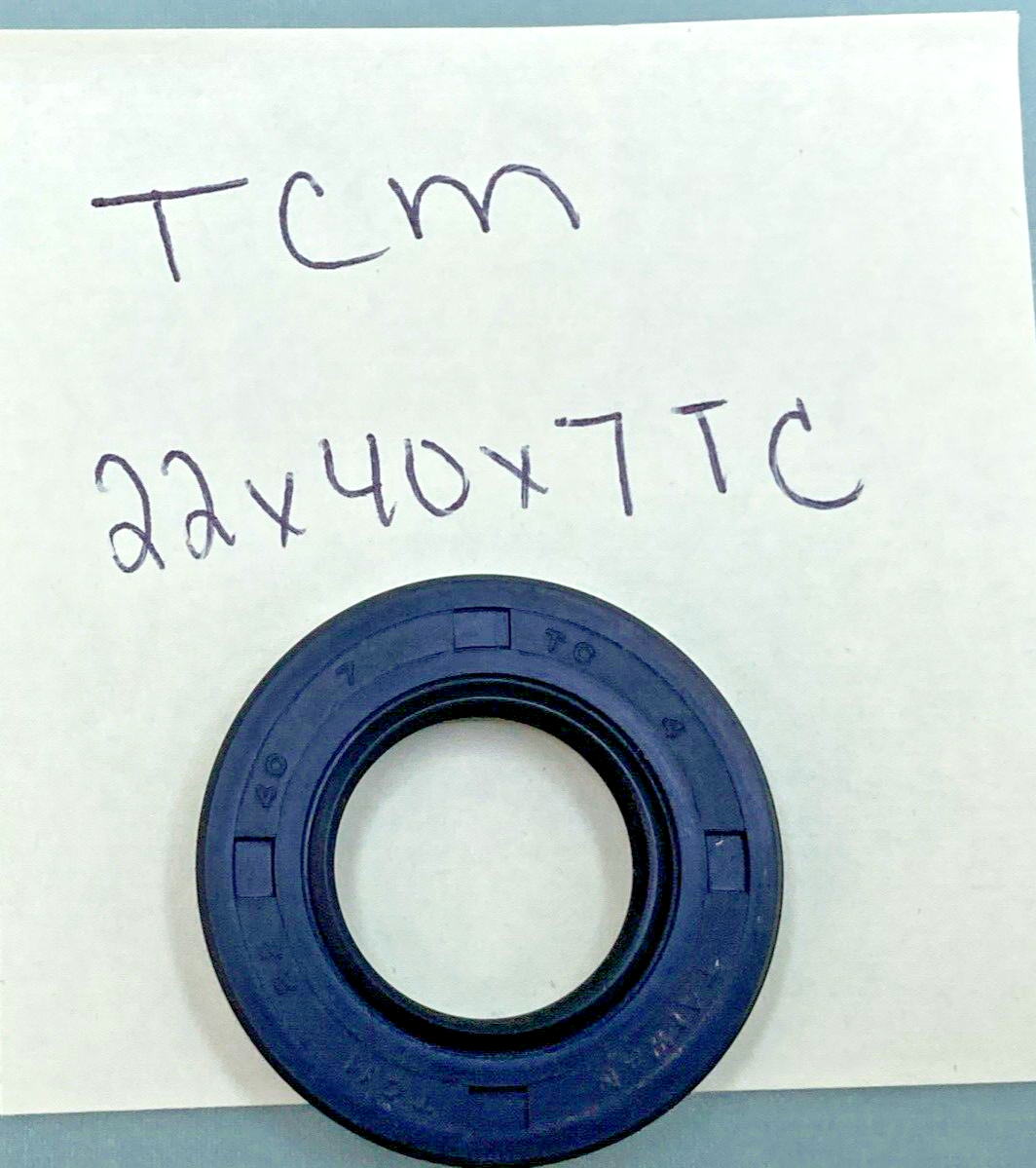 NEW TCM 22x40x7 TC OIL SEAL, 0.866" x 1.575" x 0.276"