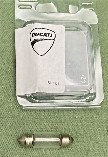 NEW GENUINE DUCATI 39040162A BULB 12V-5W C5W
