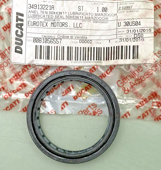 NEW GENUINE DUCATI  34913221A SEAL OIL, FORK
