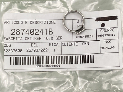NEW GENUINE DUCATI 28740241B CLAMP CLICK 16.8MM