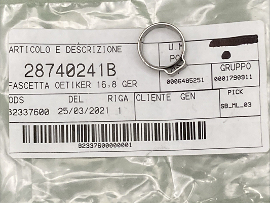 NEW GENUINE DUCATI 28740241B CLAMP CLICK 16.8MM