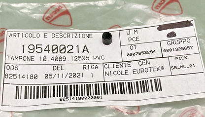 QTY 2 NEW GENUINE DUCATI 19540021A RUBBER PAD
