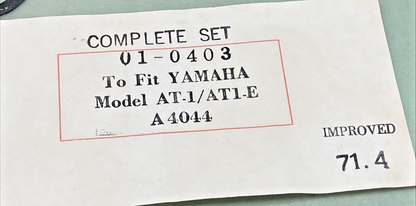NEW ROCKY 01-0403 GASKET SET FITS YAMAHA MODEL AT-1/ AT1-E/ A4044 INCOMPLETE KIT