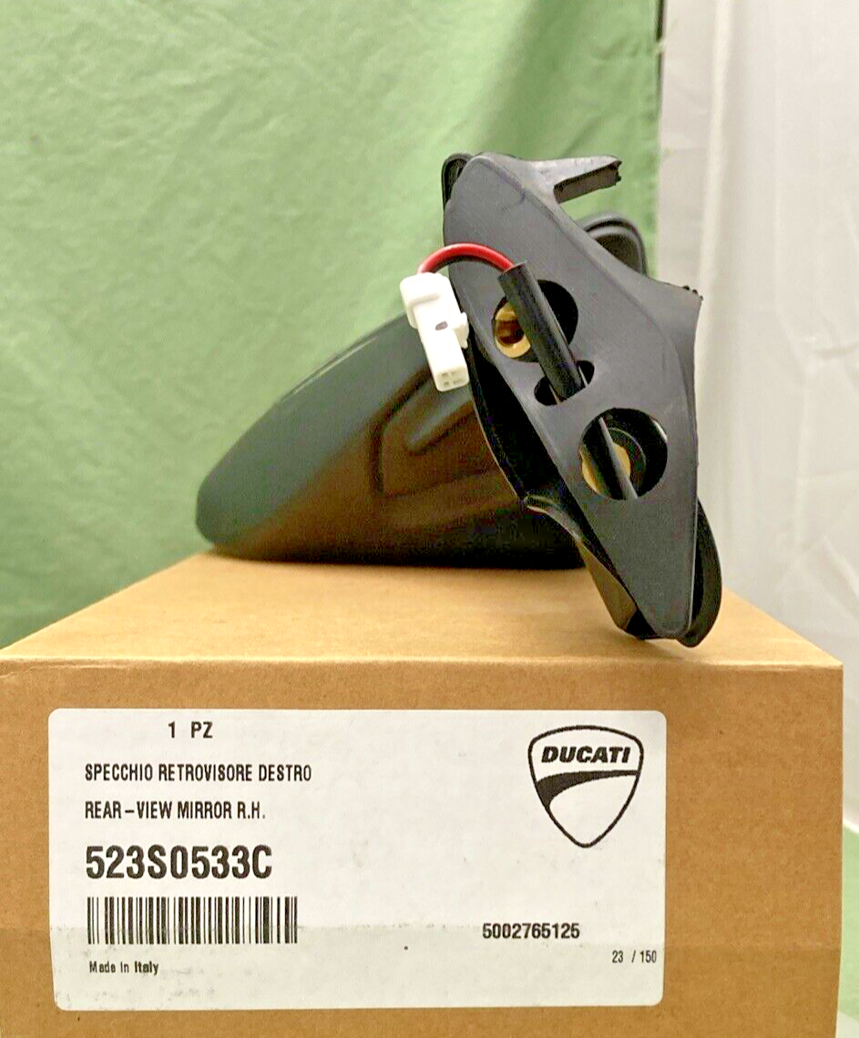 NEW GENUINE DUCATI 523S0533C REAR-VIEW MIRROR R.H.