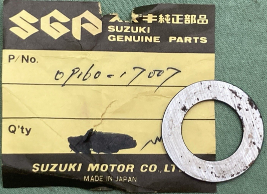 QTY 2 NEW GENUINE SUZUKI 09160-17007 Washer 6th DRIVE GEAR OUTER THRUST 17X29X1