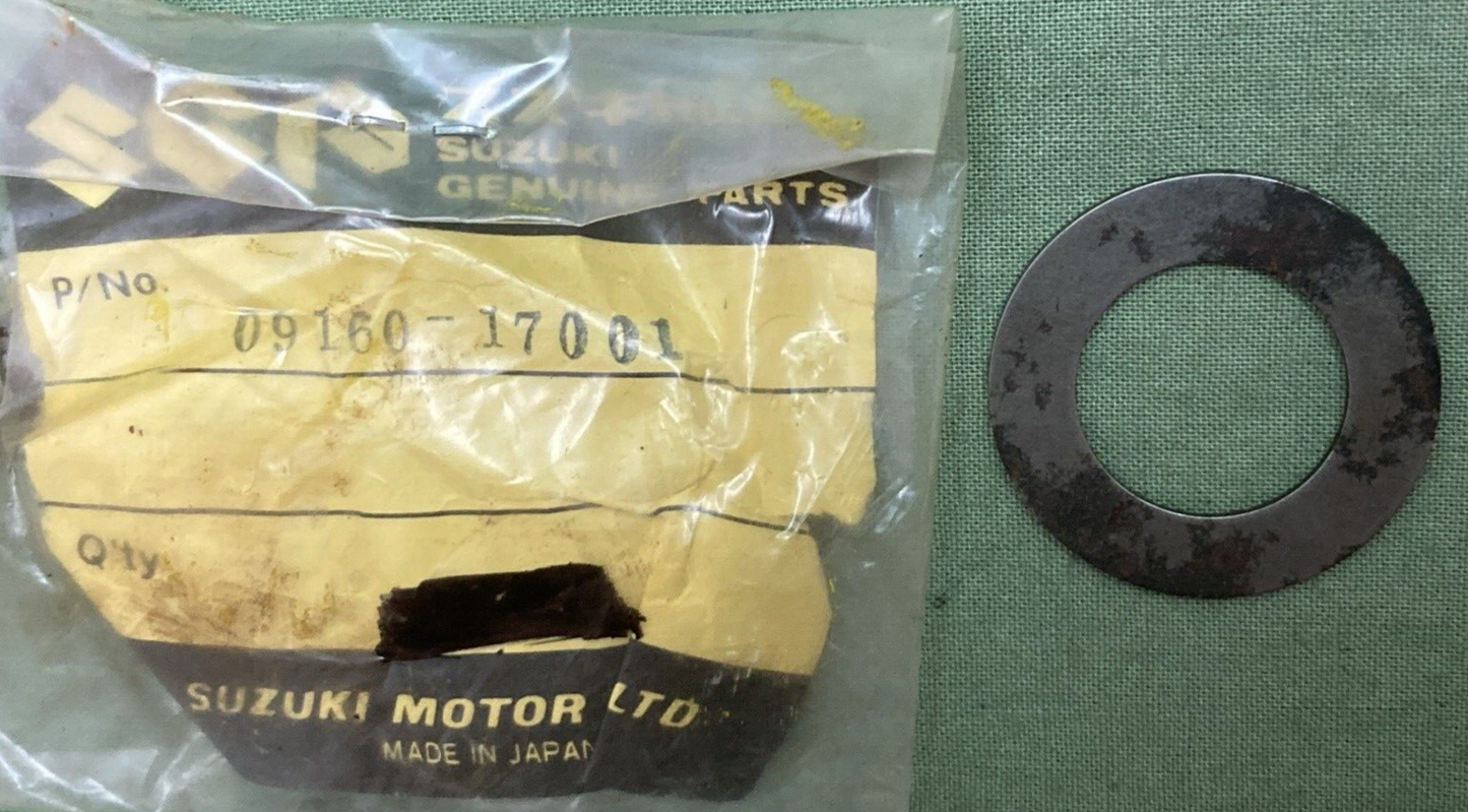 QTY 2 NEW GENUINE SUZUKI 09160-17001 Washer SHIM 2ND 17X30X1