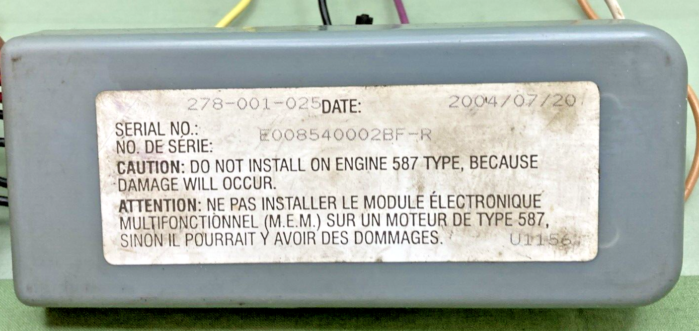 GENUINE BOMBARDIER 278001025 MODULE ELECTRON