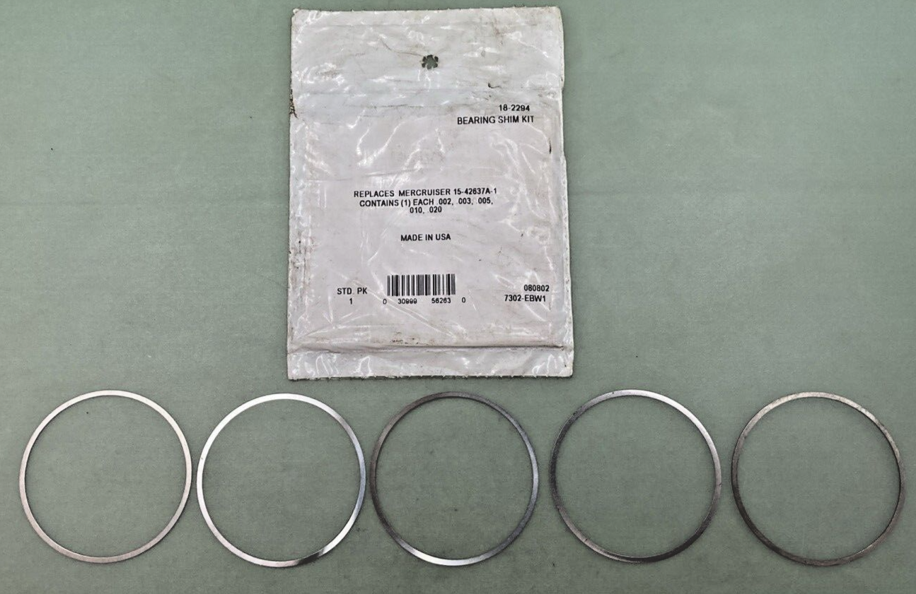 NEW SIERRA 18-2294 BEARING SHIM KIT,  REPLACES MERCRUISER 15-42637A-1