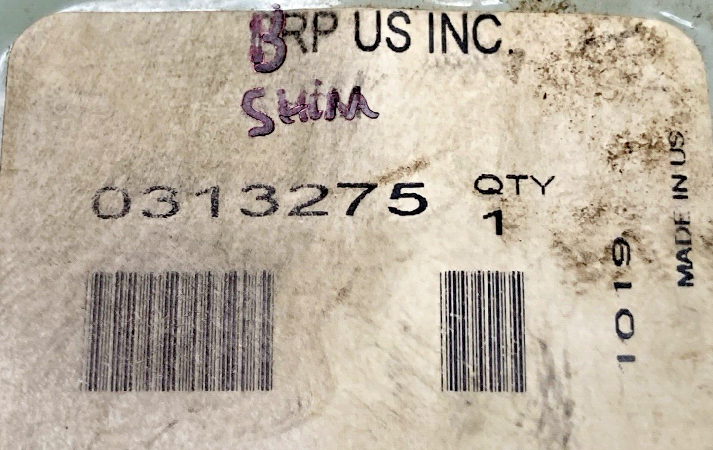 NEW BRP US INC.  313275 SHIM .005, REPLACES EVINRUDE JOHNSON