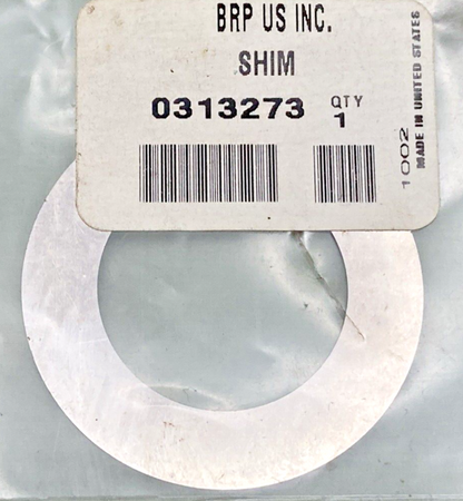 NEW REPLACES BRP US INC. 0313273 SHIM .002, EVINRUDE JOHNSON