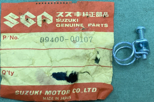 NEW GENUINE SUZUKI 09400-00107 OIL HOSE CLAMP