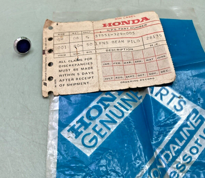 NEW HONDA 37551-329-005 BEAM PILOT LENS, BLUE