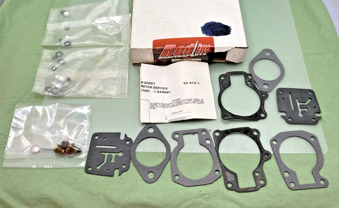 NEW REDLINE  RL7042 CARBURETOR REBUILD KIT PARTS LOT 1 BARREL INCOMPLETE