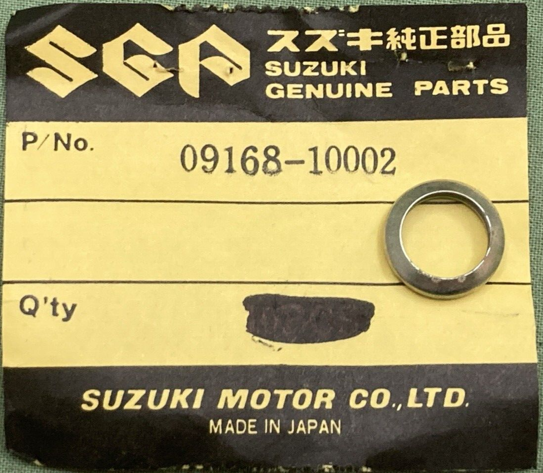 QTY 2 NEW GENUINE SUZUKI 09168-10002 GASKET OIL GALLERY LH