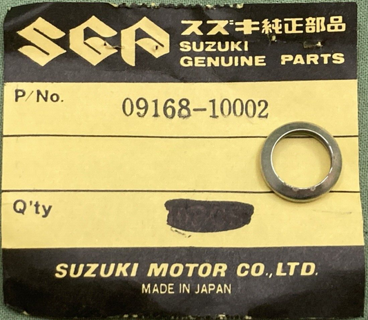QTY 2 NEW GENUINE SUZUKI 09168-10002 GASKET OIL GALLERY LH