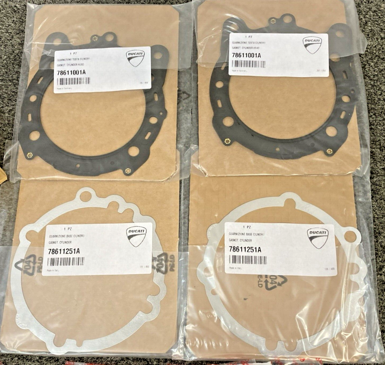 NEW GENUINE DUCATI 79120481B GASKETS SET