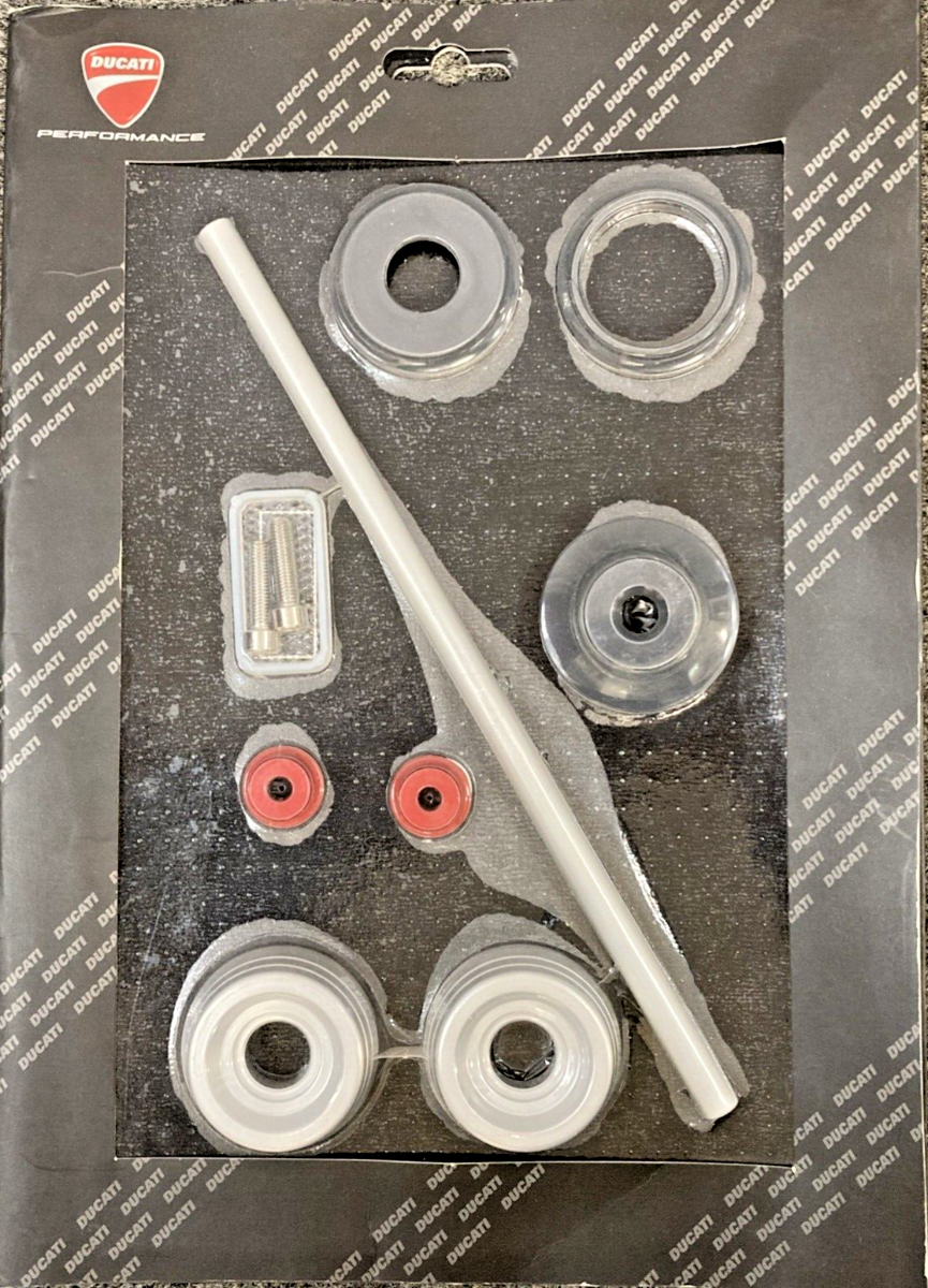 NEW GENUINE DUCATI 97380051A ALUMINUM FRONT AXLE PROTECTORS