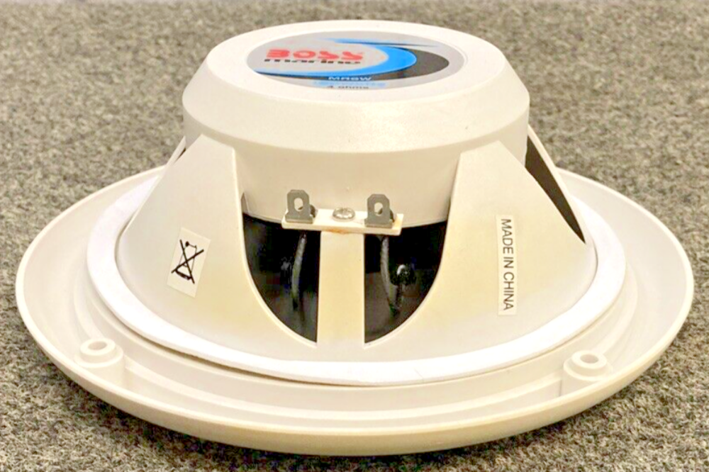 NEW GENUINE BOSS MARINE MR6W AUDIO BOAT DUAL CONE SPEAKERS 6.5” 180 WATTS 4OHMS