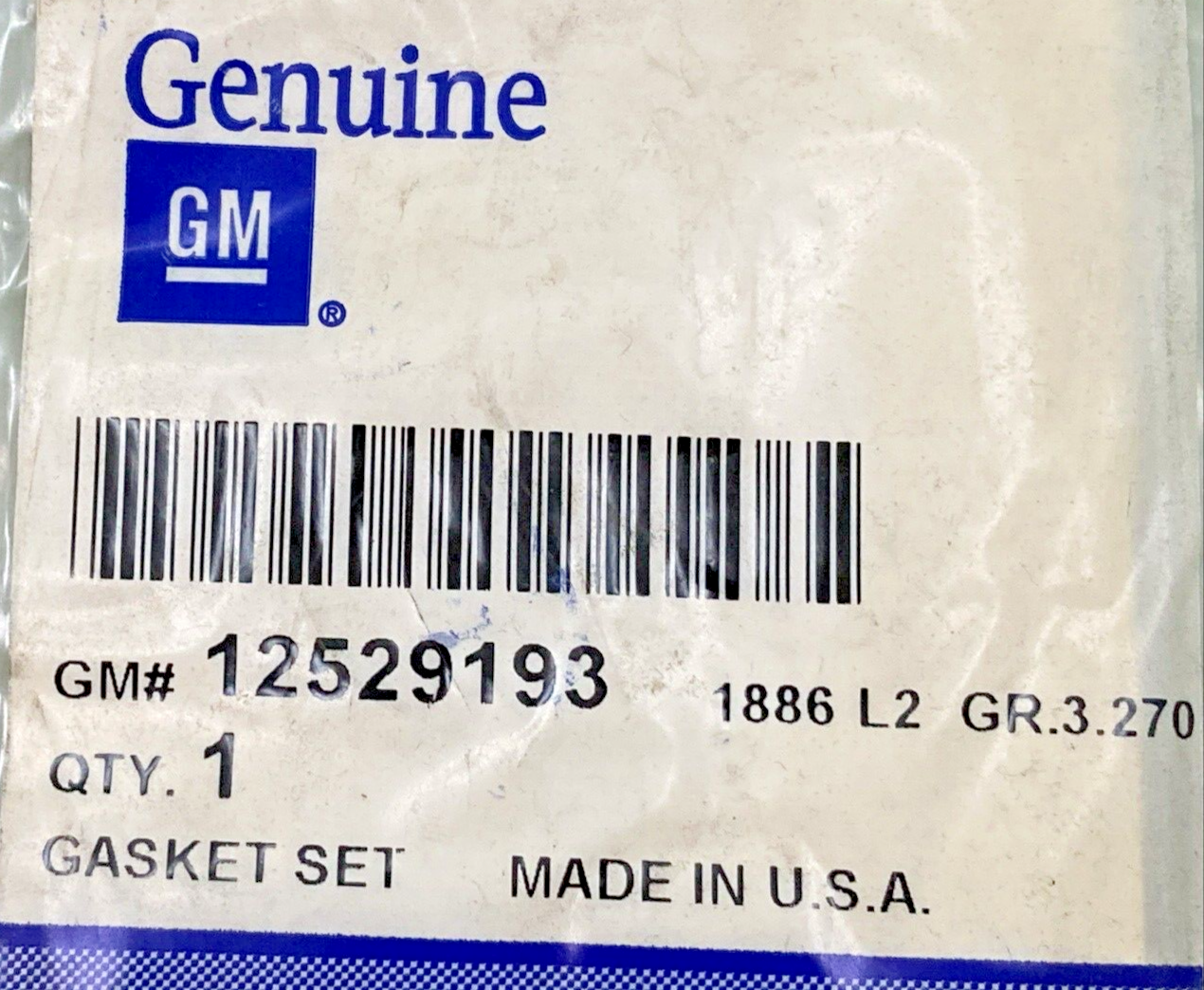 NEW GENUINE GM 12529193 EXHAUST MANIFOLD GASKET SET