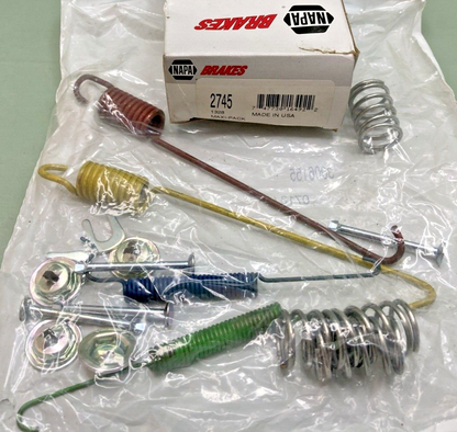 NEW GENUINE NAPA BRAKES 2745 MAXI-PACK ULTRA PREMIUM BRAKE SHOE HARDWARE KIT