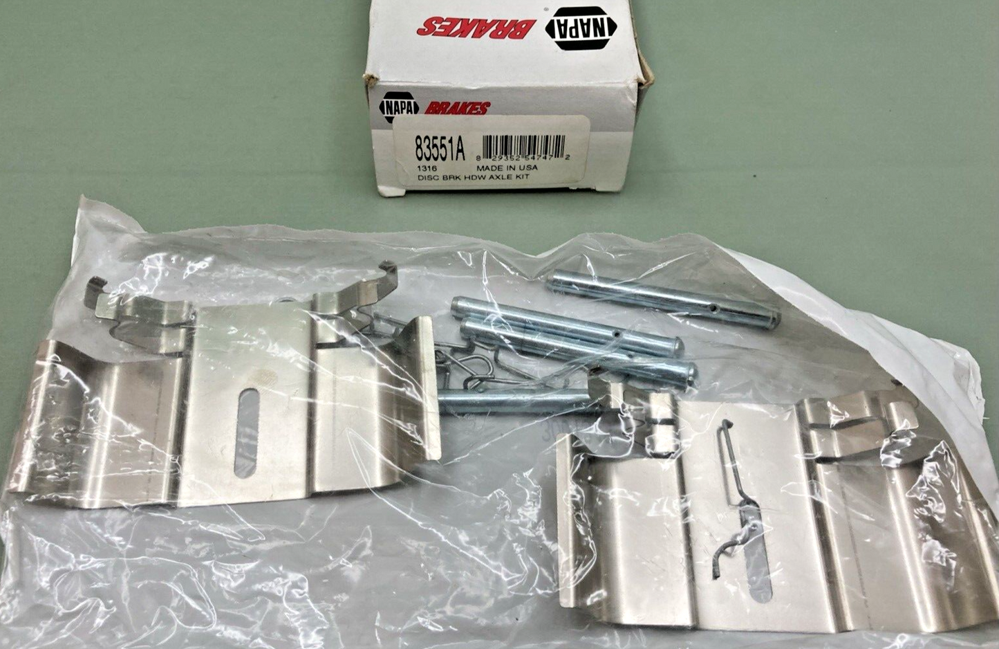 NEW GENUINE NAPA BRAKES 83551A ULTRA PREMIUM DISC BRAKE HARDWARE KIT