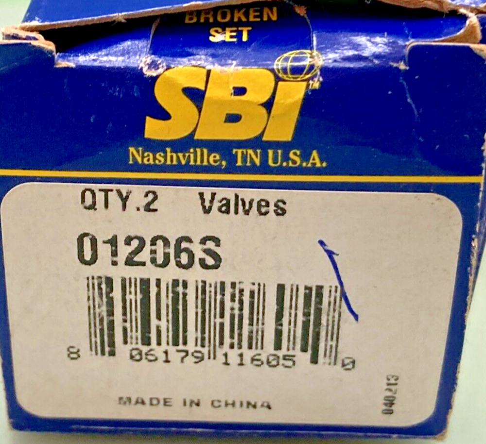 QTY2 NEW GENUINE SBI 01206S VALVES