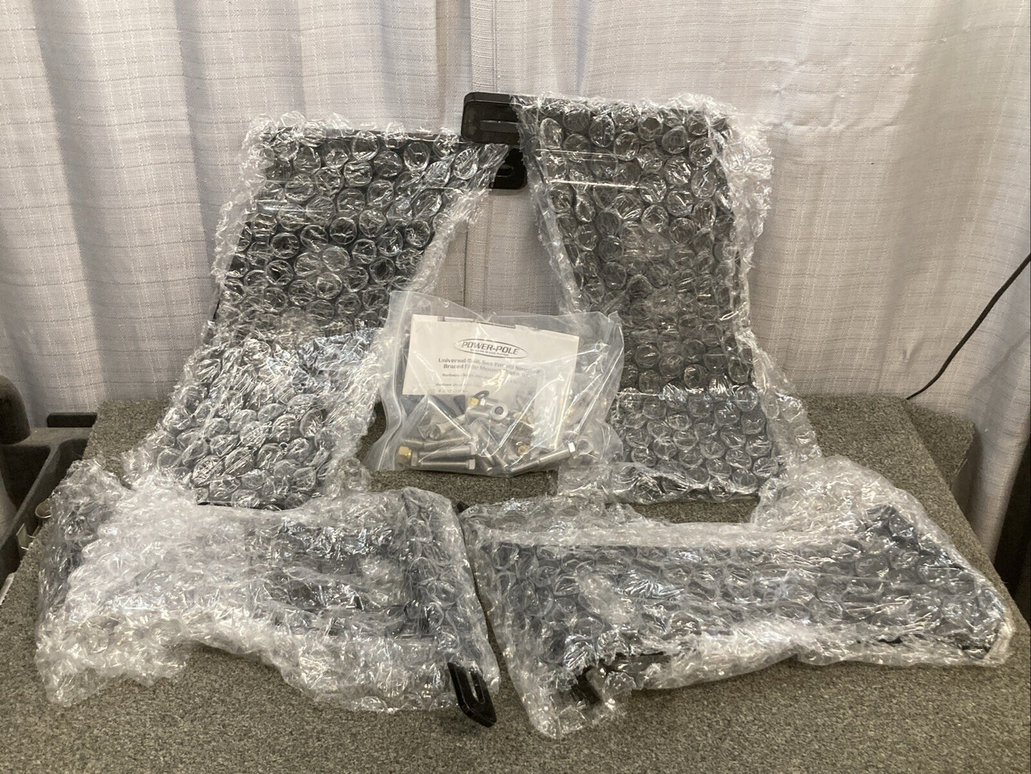 NEW GENUINE JL MARINE SYSTEMS PKBD-S-8-6-BLK Power Pole Dual Braced Kit BLACK