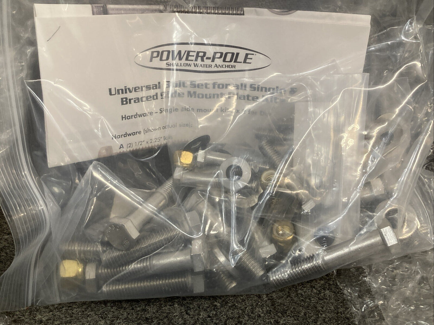 NEW GENUINE JL MARINE SYSTEMS PKBD-S-8-6-BLK Power Pole Dual Braced Kit BLACK