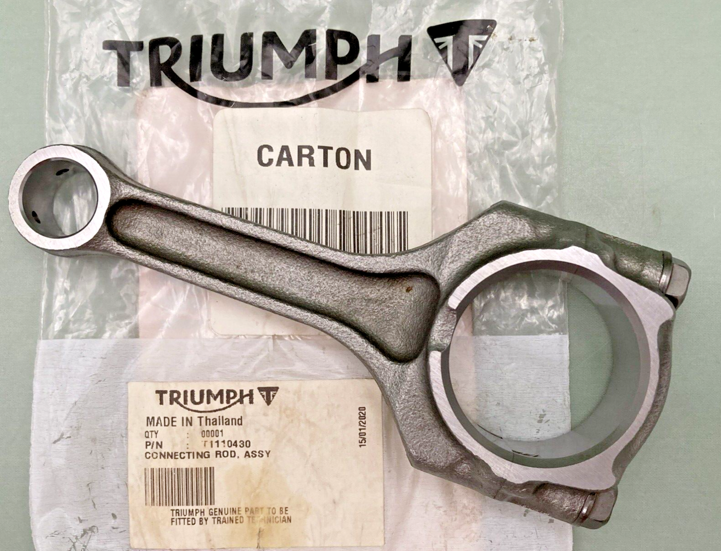 NEW GENUINE TRIUMPH T1110430 Crankshaft, Connecting Rod ASSY