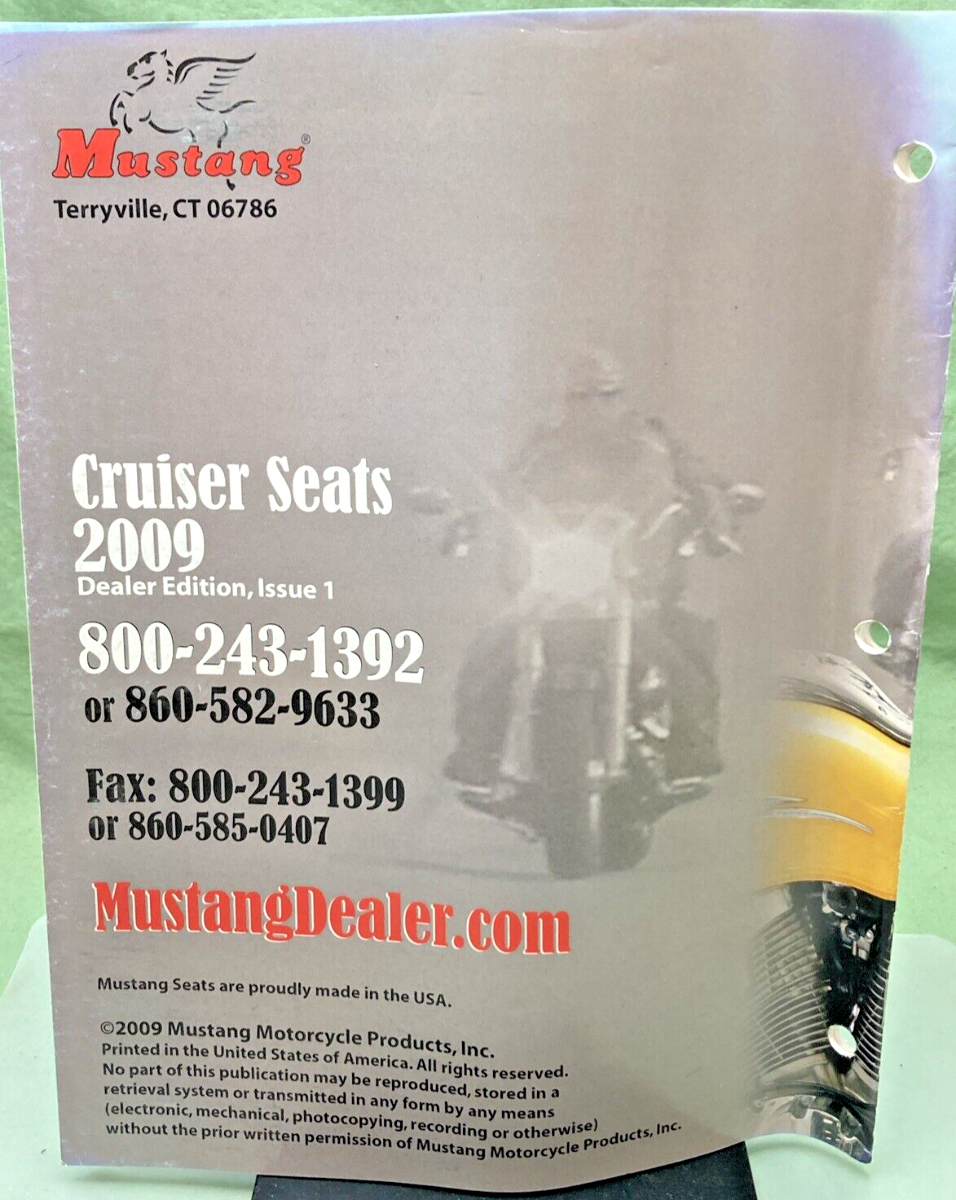 MUSTANG CRUISER SEATS CATALOG 2009