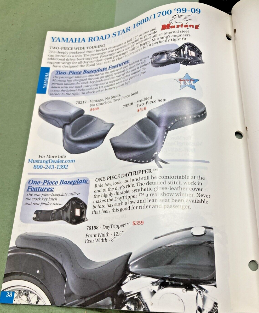 MUSTANG CRUISER SEATS CATALOG 2009