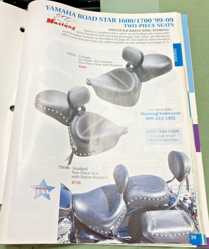 MUSTANG CRUISER SEATS CATALOG 2009