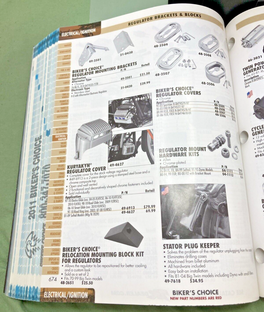 BIKER'S CHOICE CATALOG 2011 40TH  ANNIVERSARY EDITION