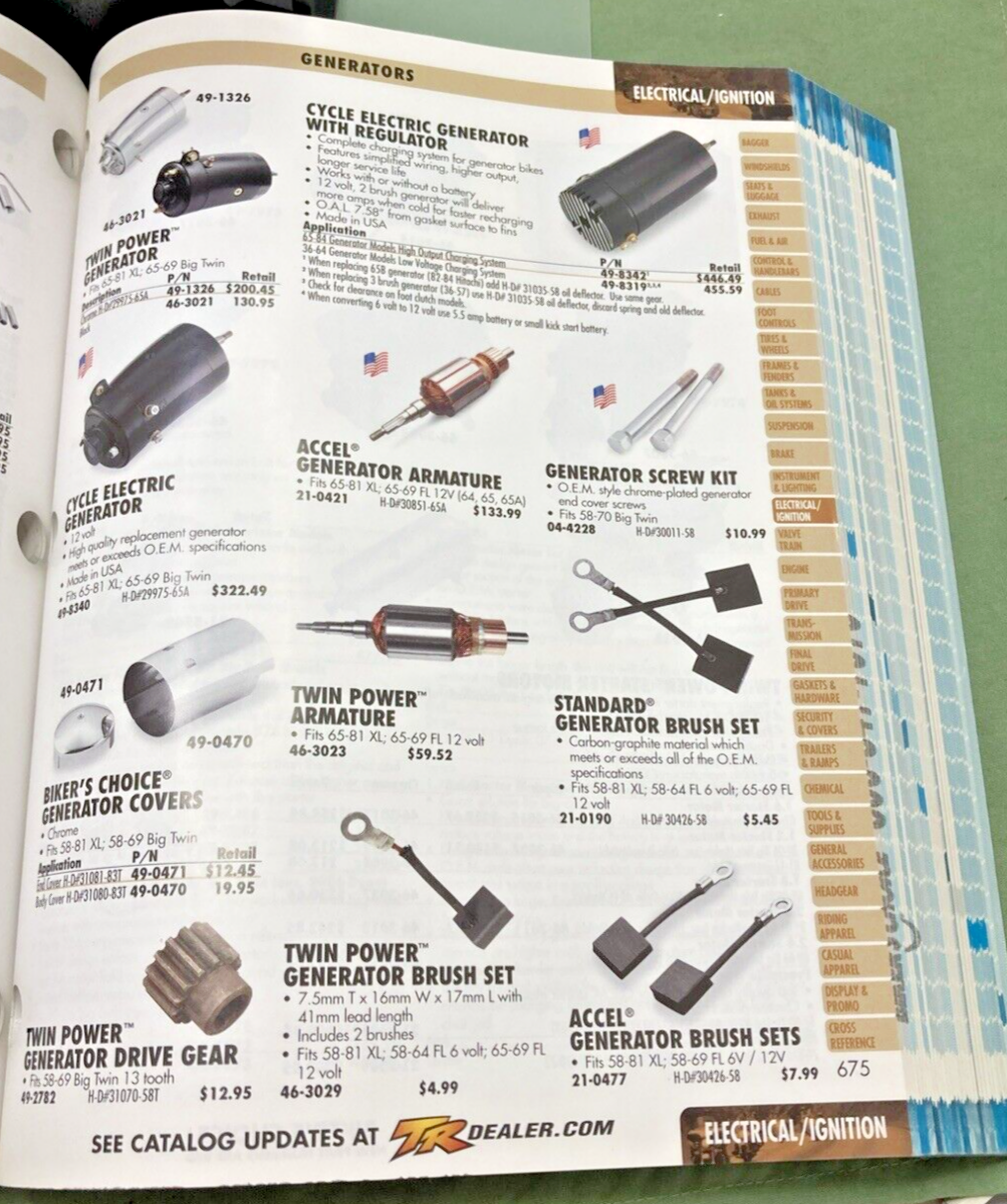 BIKER'S CHOICE CATALOG 2011 40TH  ANNIVERSARY EDITION