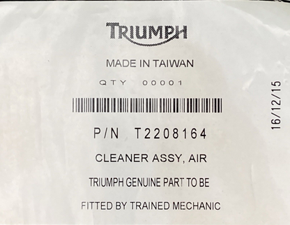 NEW GENUINE TRIUMPH T2208164 Filter, Air