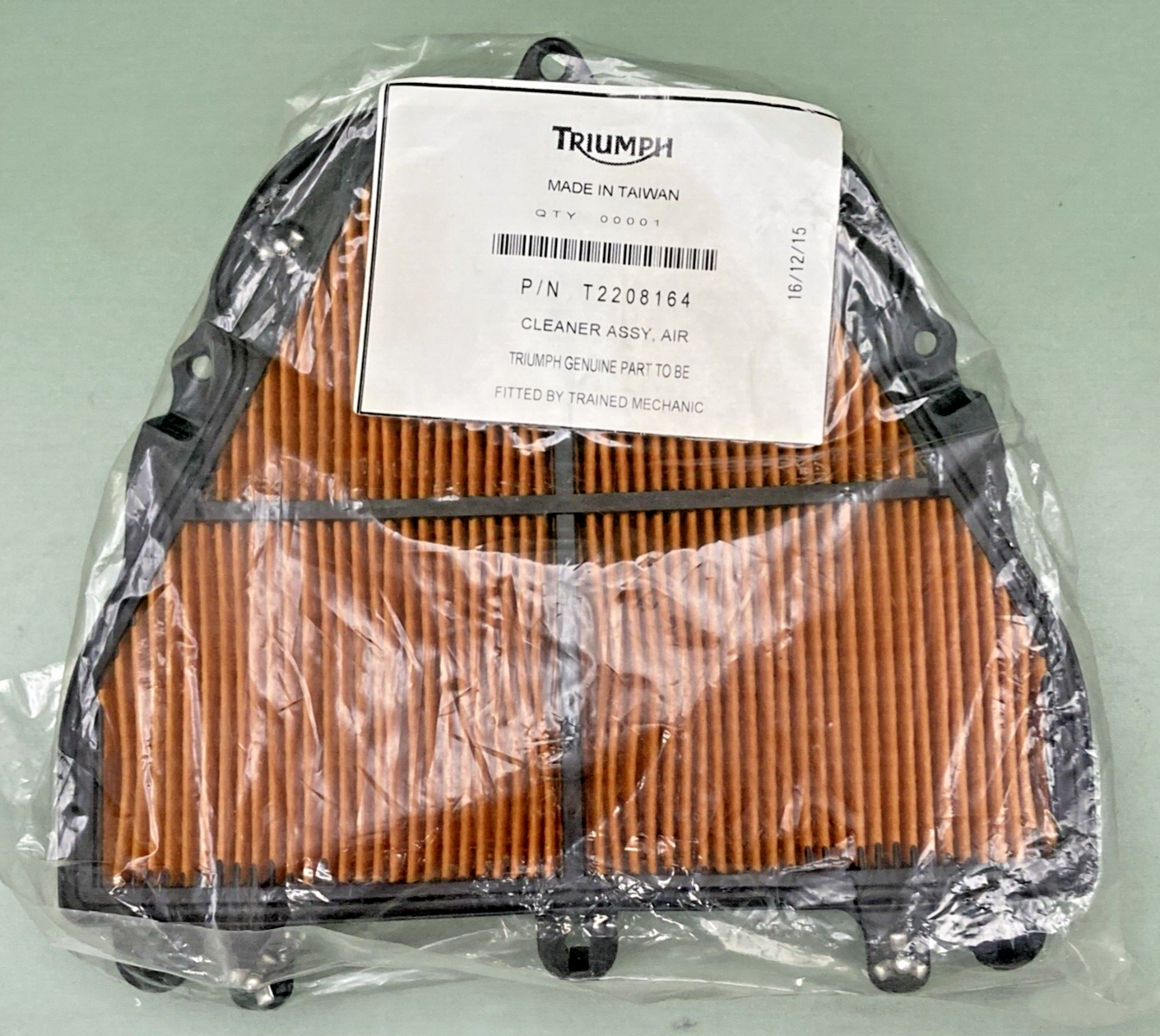 NEW GENUINE TRIUMPH T2208164 Filter, Air