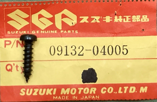 QTY 2 NEW GENUINE SUZUKI 09132-04005 SCREW SPEEDOMETER